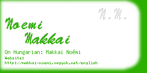 noemi makkai business card